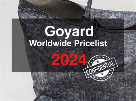 goyard pricing 2024.